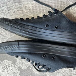 Converse All Star Low Top Black Canvas Sneakers